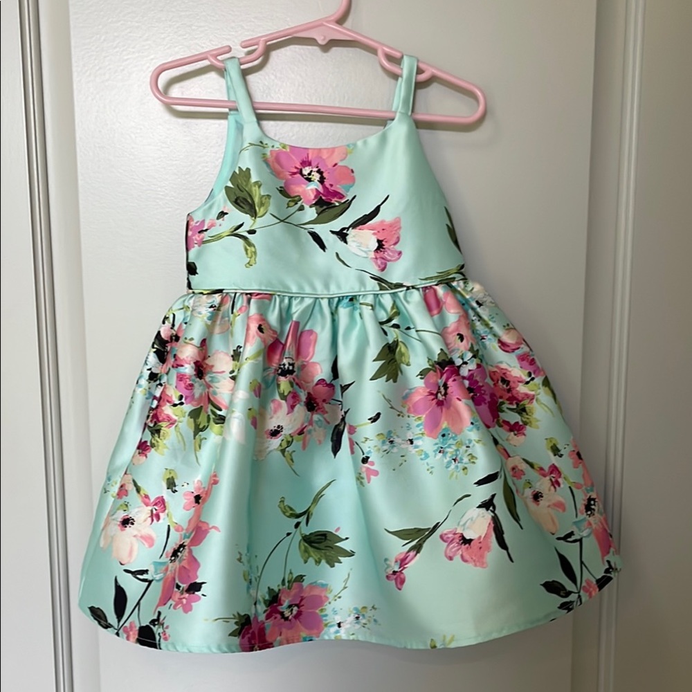 Kids' Floral Mikado Fit & Flare Dress